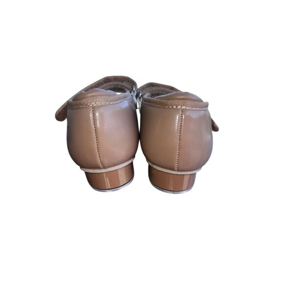 Revolution kids girls12.5C tan dance tap jazz recital shoes Maryjane - Picture 3 of 9